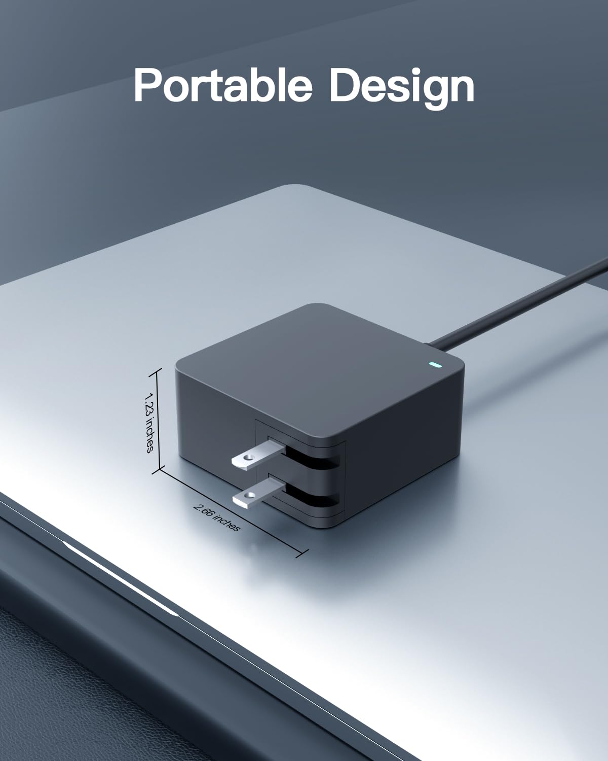 Pwept in use with Lenovo laptop demonstrating steady charging
