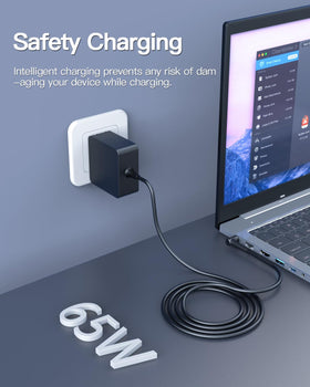 Pwept packaging and cords showing included cable and warranty