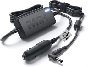 PWR+ front view of car charger showing robust housing and connector benefit