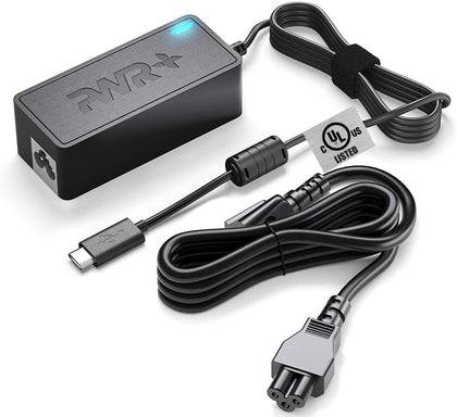 PWR+ universal 65W USB-C charger with long 12 ft cord for flexible setup
