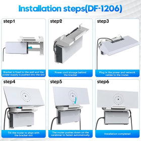 Pwzisu Starlink Gen3 Mount in-wall bracket for clutter-free installation