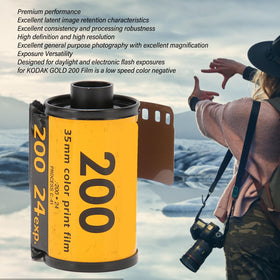 Pyhodi Kodak Gold 200 emulsion edge close-up highlighting fine grain