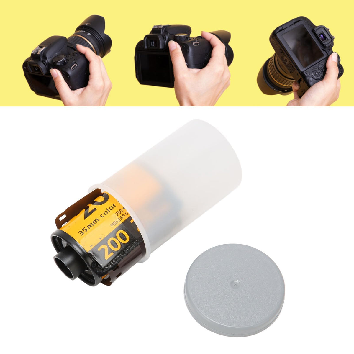 Pyhodi Kodak Gold 200 loaded inside 35mm camera for quick shooting