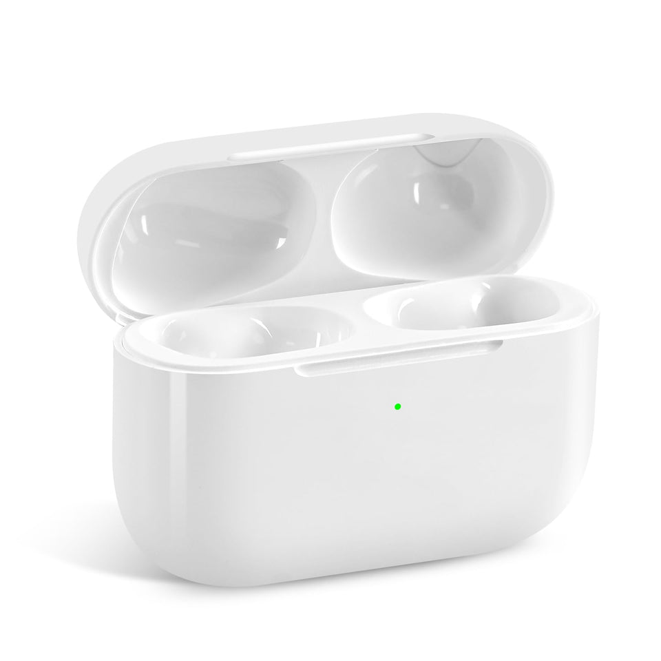 Pyhsz AirPods Pro 3 charger case front view highlighting compact design and portability.