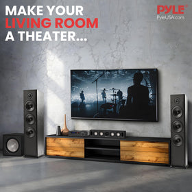 Pyle remote control included for convenient wireless operation.