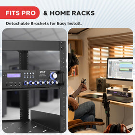 Pyle 3000W amplifier rack-mount design fits professional audio installations.