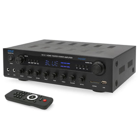 Pyle 400W amplifier front panel controls for easy tone and volume tweaks