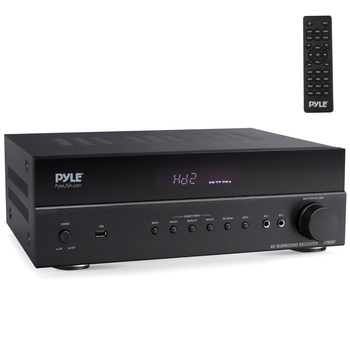 Pyle 5.2 Channel Receiver delivers immersive surround sound for living rooms.