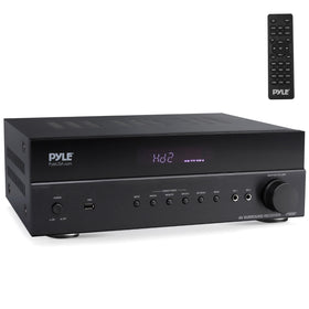 Pyle 5.2 Channel Receiver delivers immersive surround sound for living rooms.