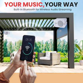 Pyle 500W outdoor speaker crossover network closeup illustrating sound separation