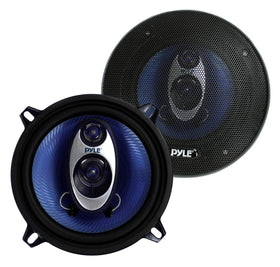 Pyle 525 car speaker blue poly injection cone delivers vivid midrange for daily driving