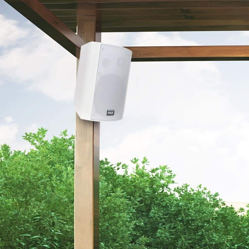 Pyle wall-mount speaker with Bluetooth streaming for wireless music.