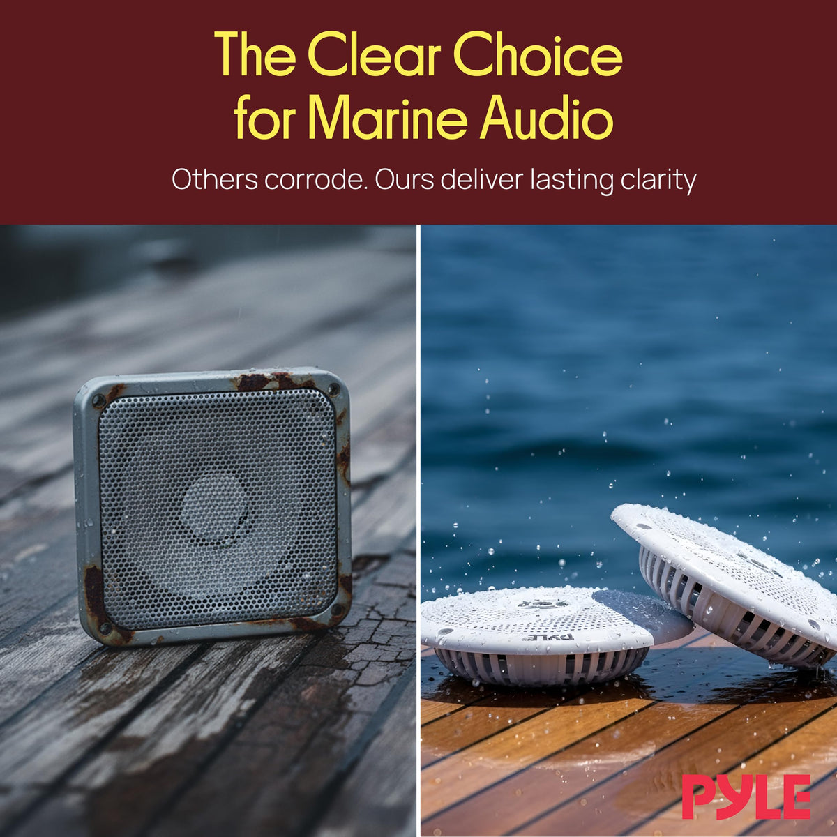 Pyle aluminum housing detail emphasizing rugged construction that reduces corrosion risk