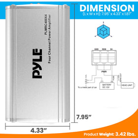 Pyle mounting hardware included, simplifying a secure, tidy installation.