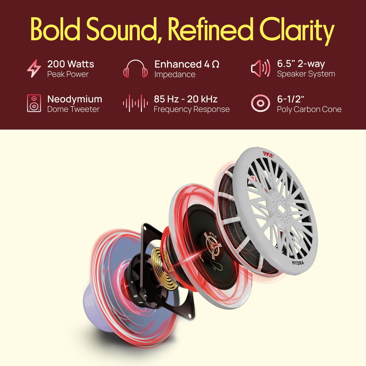 Pyle speakers on a boat deck illustrating reliable cruising audio