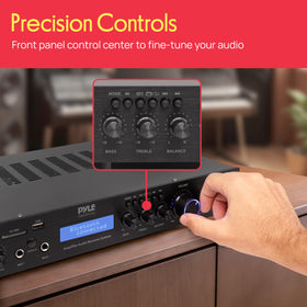 Pyle 3.5mm AUX input for connecting external devices.