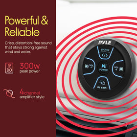Pyle Bluetooth 5.0 module icon ready for fast wireless streaming with modern devices