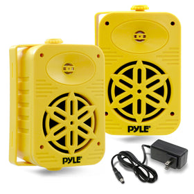 Pyle Bluetooth indoor-outdoor speakers with 5.25-inch woofer deliver full-range sound for patios.