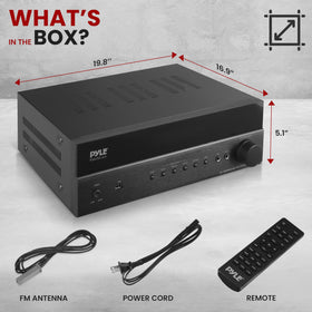 Pyle DSP processing delivers crisp, balanced sound across formats.
