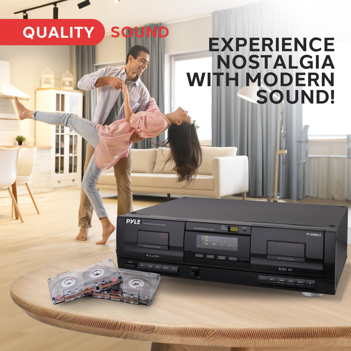 Pyle dual-speed dubbing control highlights flexible copy options for cassette workflows