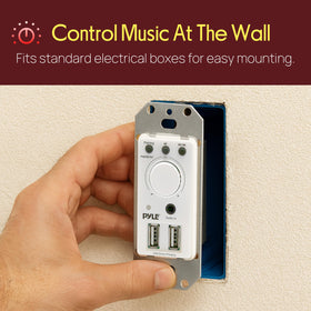 Pyle dual USB ports and 3.5mm AUX jack for simultaneous charging and audio