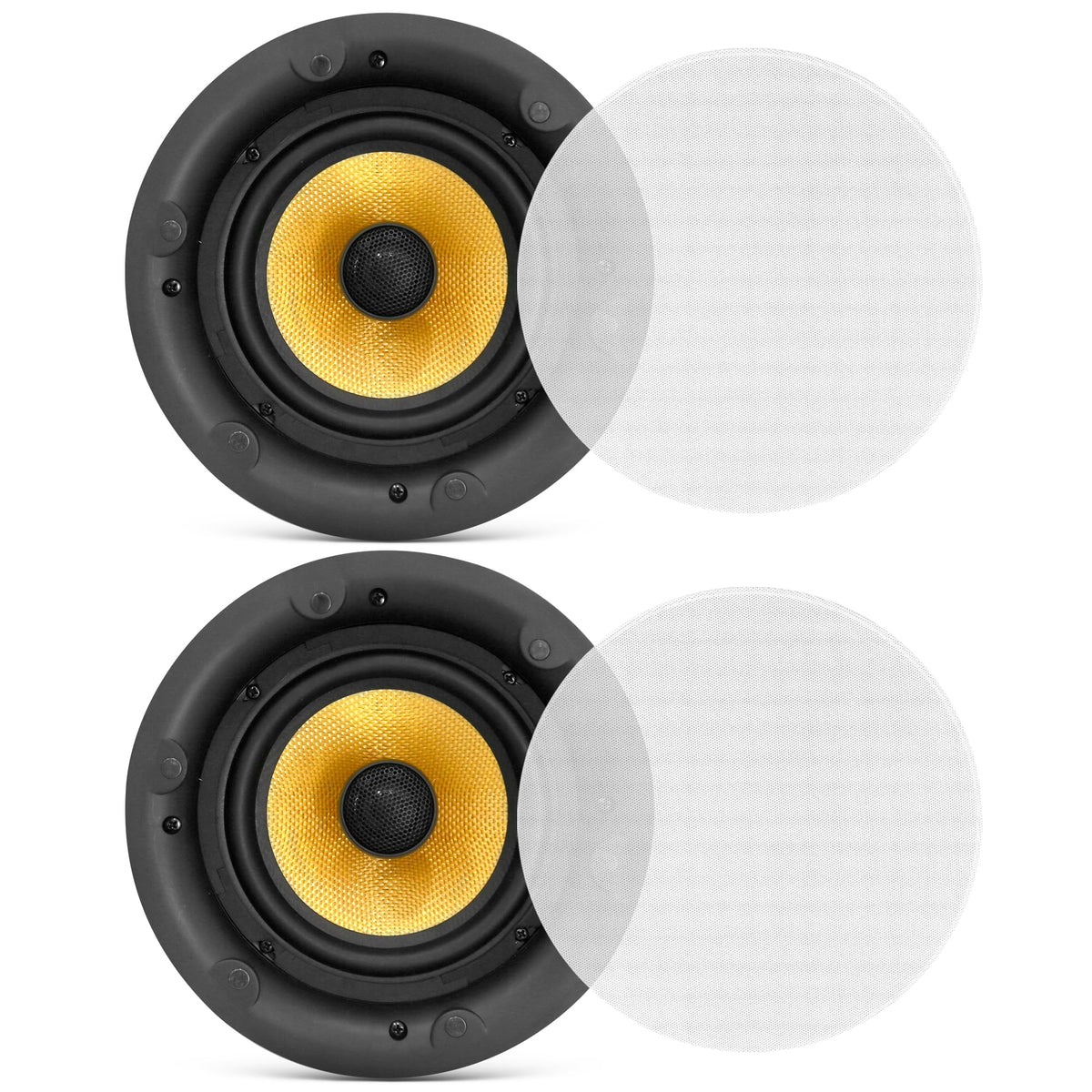 Pyle front view pair showing low-profile flush mount and clean aesthetic benefit