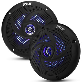 Pyle front view speaker grille showing durable ABS and lighting benefit