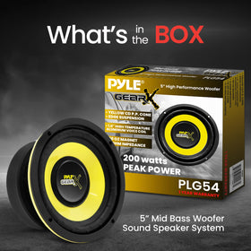 Pyle Gear-X 200W peak magnet delivers strong bass in tight spaces.