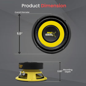 Pyle Gear-X 4-ohm impedance maximizes power from your car stereo.