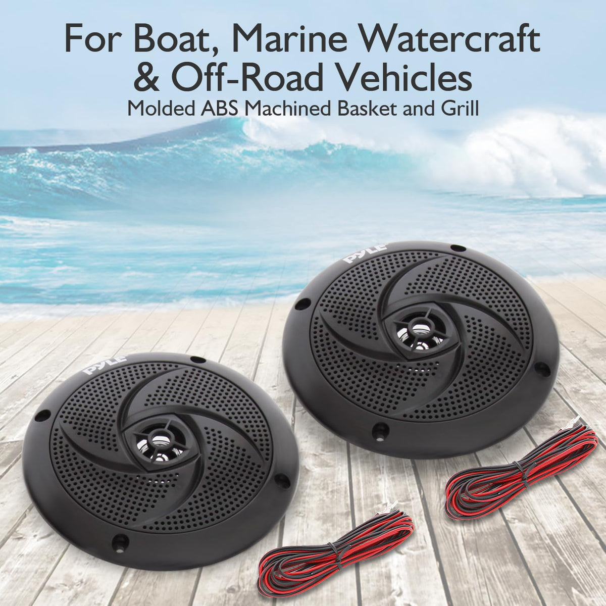 Pyle close-up of machined grill and gasket protecting from water and UV