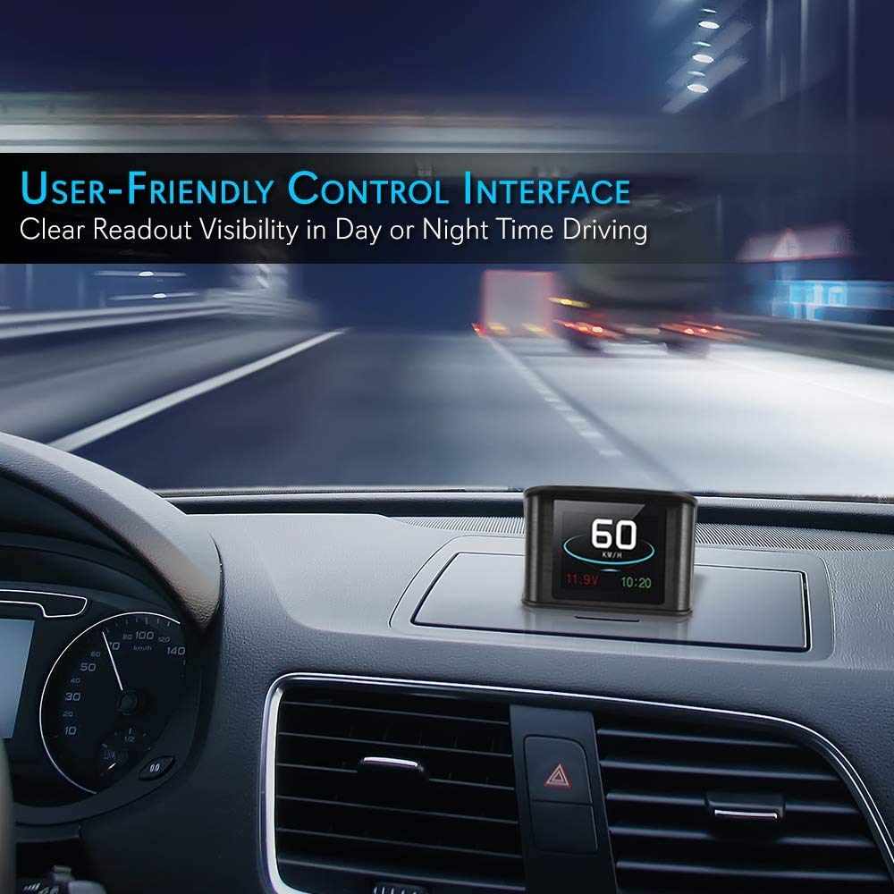 Pyle HUD19 dual-core processor delivers real-time driving data and timely alerts