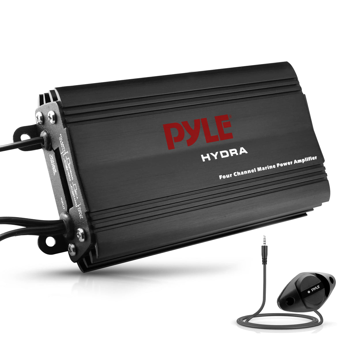 Pyle hydra front panel showing controls and indicator for dependable outdoor use