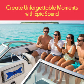 Pyle Hydra Amplifier featuring remote bass boost for customizable low-end.