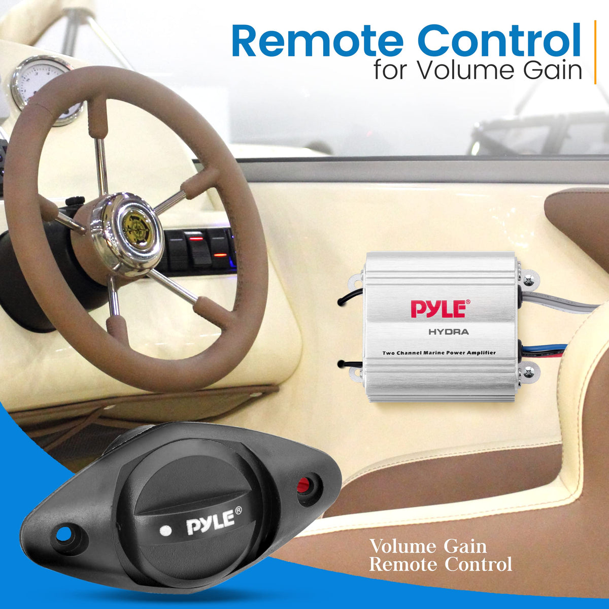 Pyle Hydra installed on a boat console showing clean integration and space saving