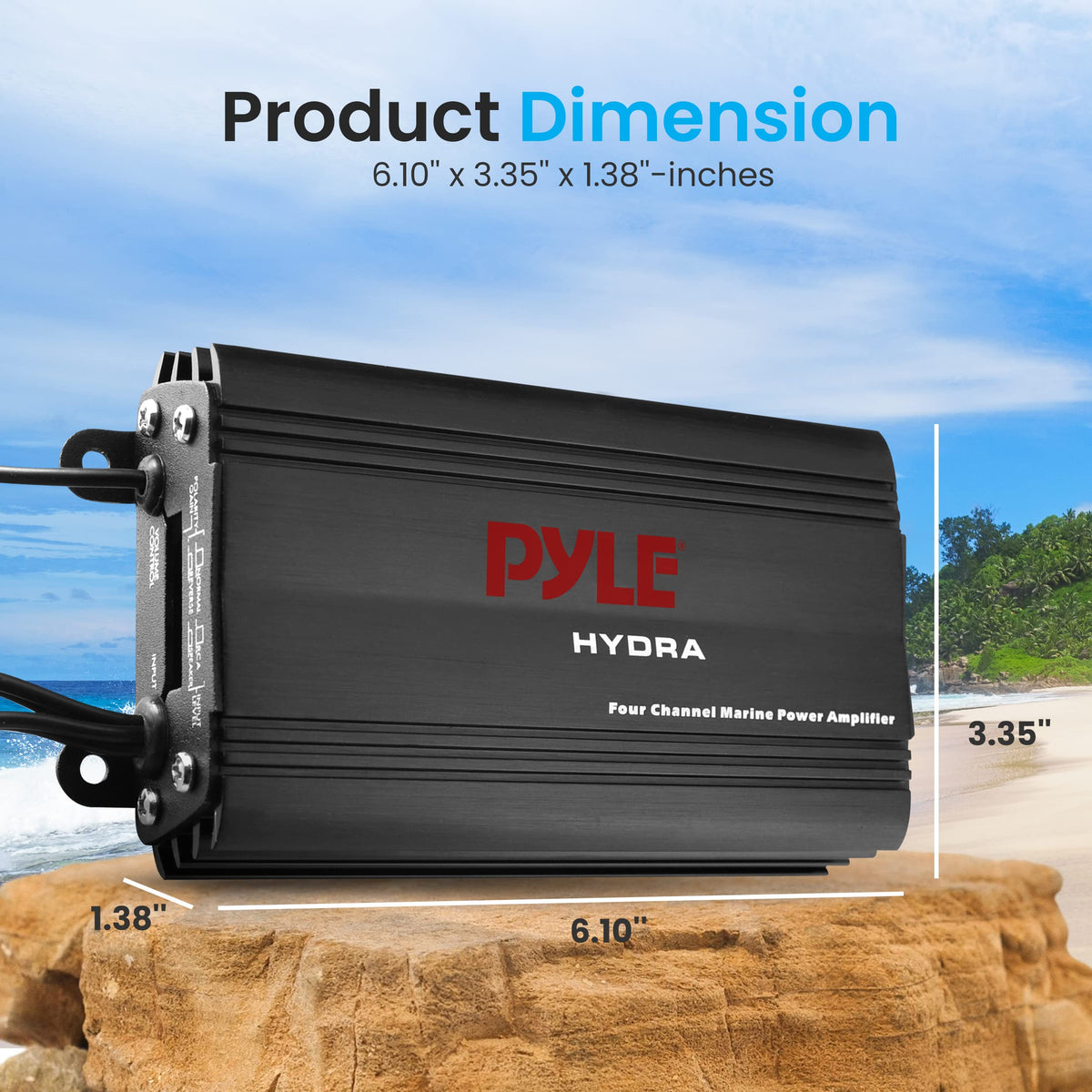 Pyle hydra watertight controls covered with plug protecting switches and settings