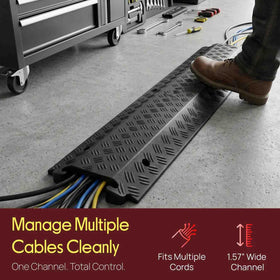 Pyle indoor outdoor use cable ramp suited for varied environments.