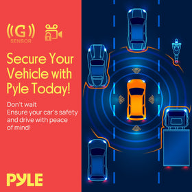 Pyle dash cam installed in vehicle showcasing integrated mirror DVR use