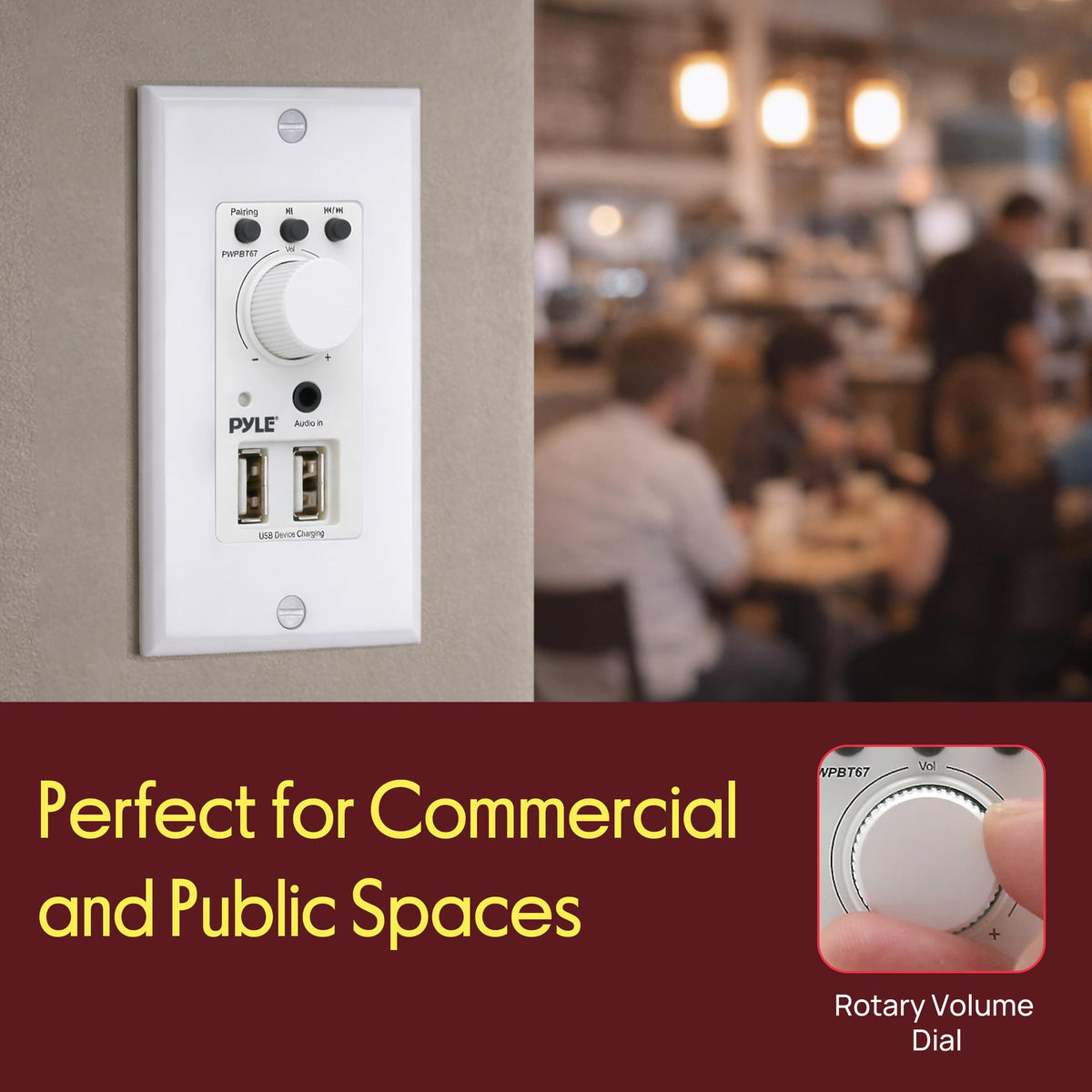 Pyle installed in living room demonstrating discreet integrated audio