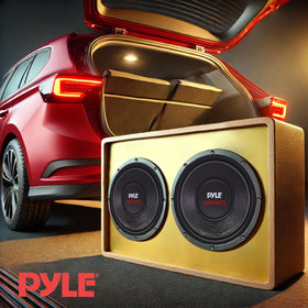 Pyle subwoofer in car-lifestyle scene illustrating powerful bass enhancement on the road