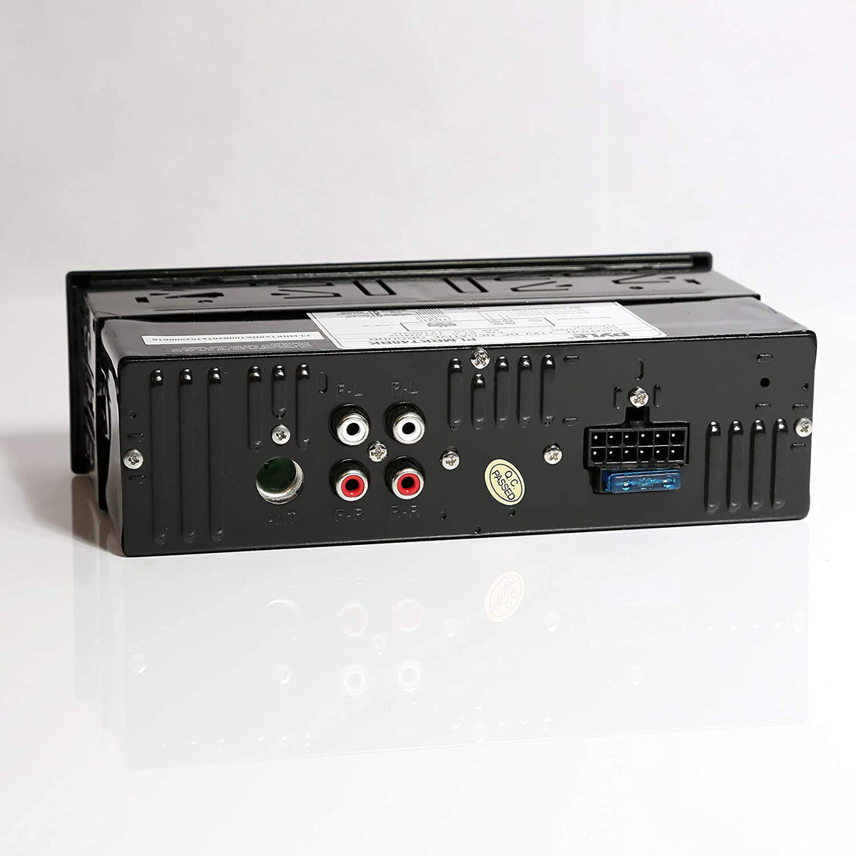 Pyle marine Bluetooth with microphone enables hands-free calls aboard.