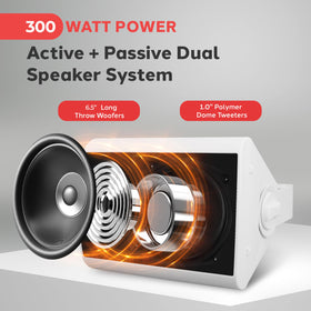 Pyle marine‑grade waterproof design endures weather while delivering reliable audio.