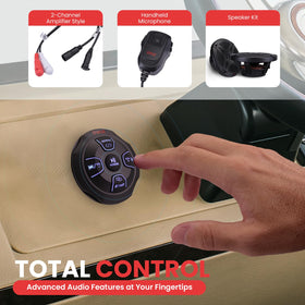 Pyle compact handheld microphone for on-board announcements and broadcasts