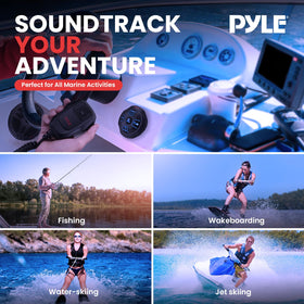 Pyle IP65 marine-grade design resists water splashes during outdoor boating