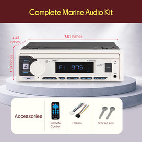 Pyle remote control photo showing easy distant operation and convenient volume/track control