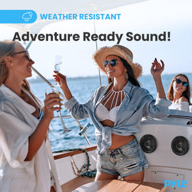 Pyle marine stereo installation kit with frame and wiring for double DIN fit