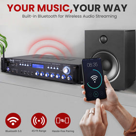 Pyle P3201BT Bluetooth streaming area for wireless music playback from phones.