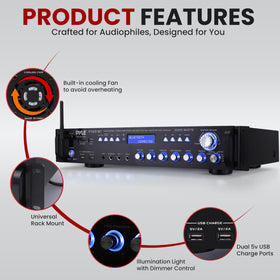 Pyle P3201BT microphone-echo-controls highlights karaoke and live events setup.