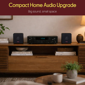 pyle speakers placed in a home theater for immersive surround benefit