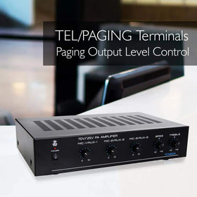Pyle PCM60A three mic inputs with auto talkover for clear announcements