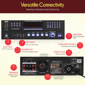 Pyle PD3000BA Bluetooth streaming from a phone or tablet